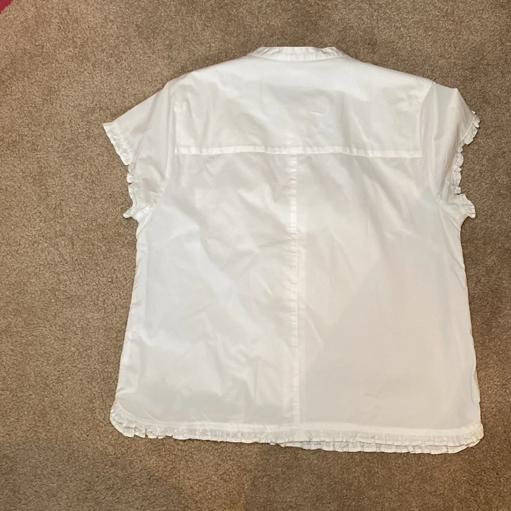 J. Crew Factory Fringe Trimmed Blouse - Picture 4 of 4